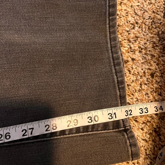 Coldwater Creek Women's Size 12 Gray Bootcut Embellished Pocket Jeans - Picture 5 of 8